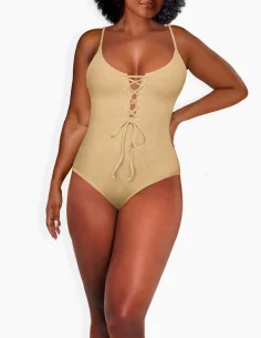 Eyelet Criss Cross (pale gold)