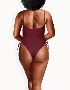Adjustable Side One-Piece (cranberry) 2